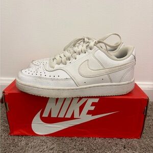 Nike White Low-Top Sneakers